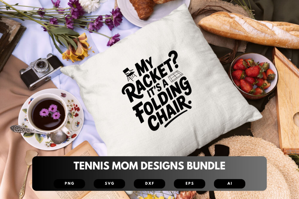 Tennis Mom SVG Bundle | Sports Clipart, Proud Mother Silhouette Cut Files for Cricut & Sublimation - Image 2