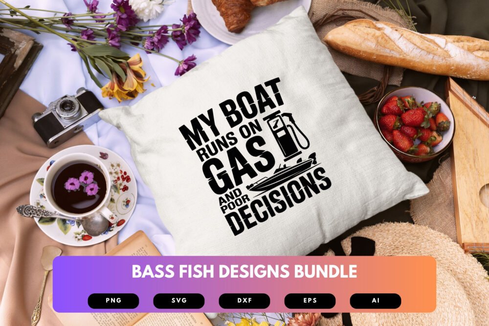Bass Fish SVG Bundle | Fishing Silhouette Clipart, Angler Cut Files for Cricut & Sublimation - Image 2