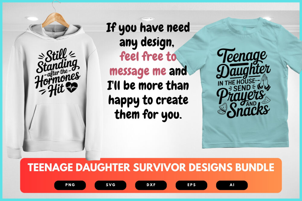 Teenage Daughter Survivor SVG Bundle | Inspirational Daughter Quotes Cut Files for Cricut & Sublimation - Image 8