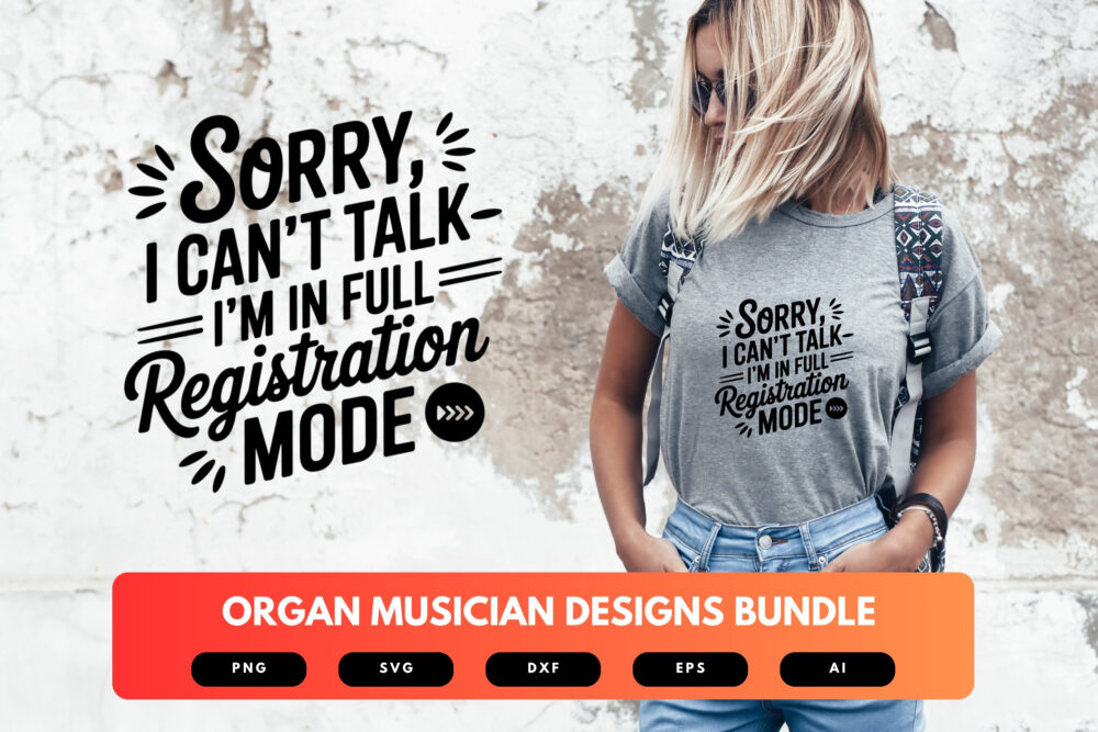 Organ Musician SVG Bundle | Classical , Church Organ Clipart, Organist Silhouette Cut Files for Cricut & Sublimation - Image 6